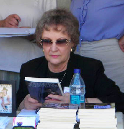 Tucson author Eula Slauson at UA book signing/photo courtesy author website