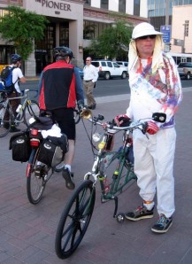 Tucson cyclist at past Bike to Work fest/Ryn Gargulinski
